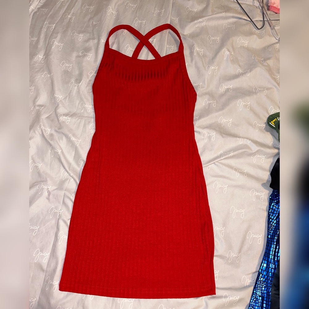 Red short shein dress